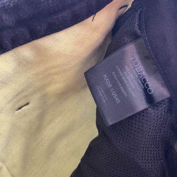 Tobacco Motorwear Co Black Denim Lined Straight Leg Cushioned Jeans Mens 28 x 32 - Picture 6 of 12